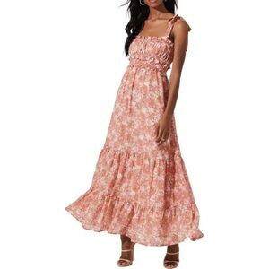 ASTR the label smocked floral maxi